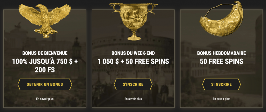 Bonus Casino chez Casinoly