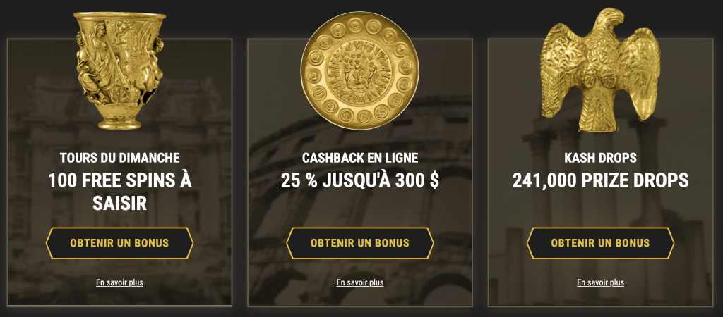 Offres de Bonus chez Casinoly Casino
